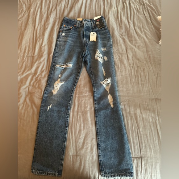 Levi Straight Leg 501 Jeans - Picture 1 of 6